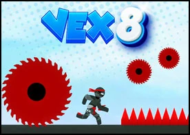 Vex 8 - Vex yeni bölümlerle maceralarına devam ediyor zıplayın yuvarlanın engelleri aşın tüm zorluklara meydan okuyun