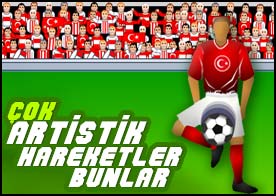Futbol topunu yere düşürmeden sektire sektire artistik hareketler yap puanı kap